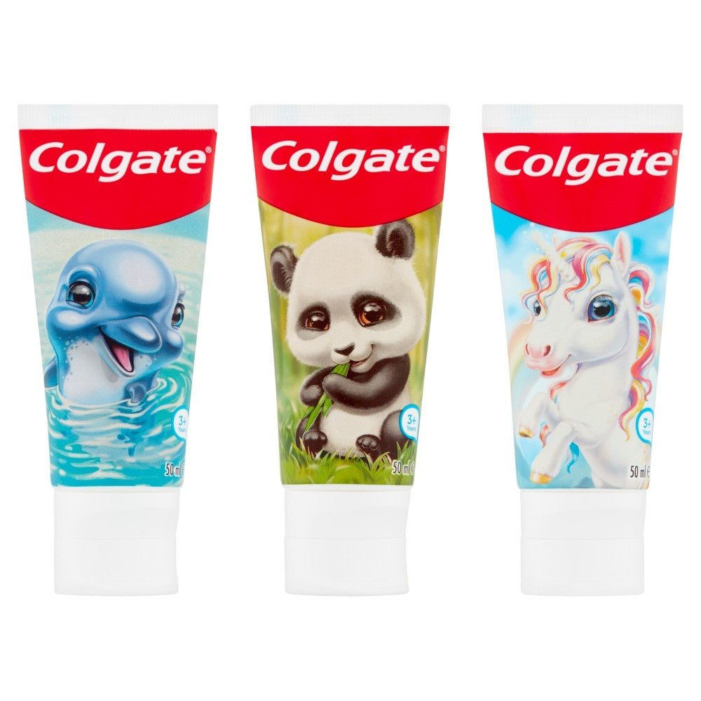 Colgate Kids Dantų pasta vaikams 3+ Gyvūnai - mišrus raštas 50ml