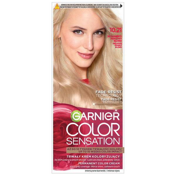 GARNIER Color Sensation Kremas koloryzuojantis nr 10.21 - Šilkinis Perliukas Blond