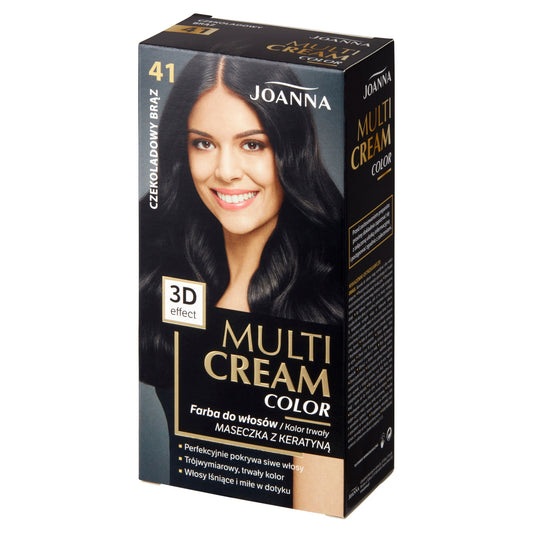 JOANNA Multi Cream Color Plaukų dažai nr. 41 Šokoladinis Rudas