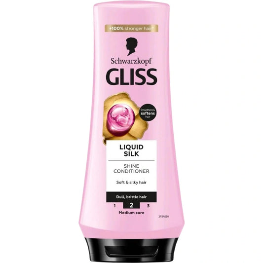 SCHWARZKOPF Gliss Kur Liquid Silk Plaukų kondicionierius trapūs plaukai 200 ml