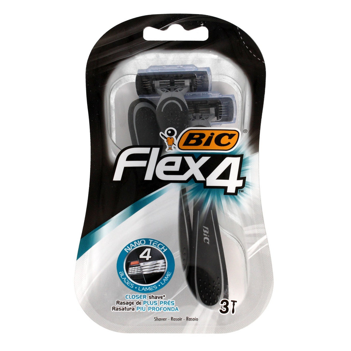 BIC Skustuvas Flex 4 1op.- 3 vnt.