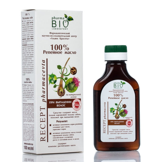 BIO PHARMA Dervos aliejus plaukų šaknims stiprinti 100 ml