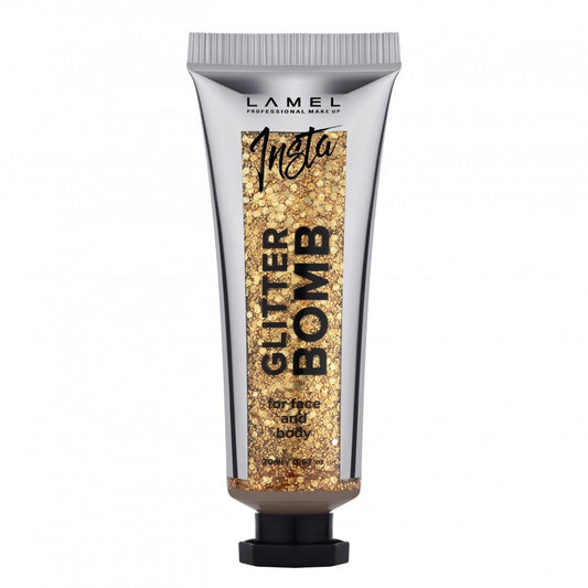 LAMEL Insta Brokatas geliu Glitter Bomb veidui ir kūnui nr 402 20ml