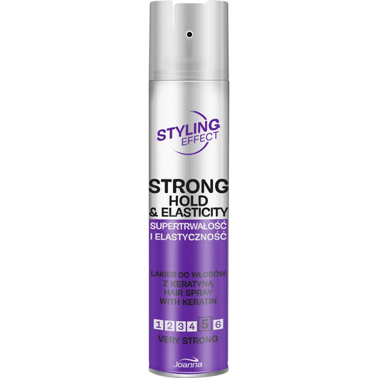 JOANNA Styling Effect Plaukų lakas su keratinu Supertrwałość ir Elastyczność - labai stiprus 250 ml