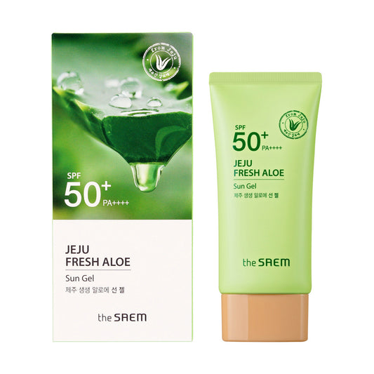 THE SAEM Jeju Fresh Aloe Krem-želis su SPF50+ 50g