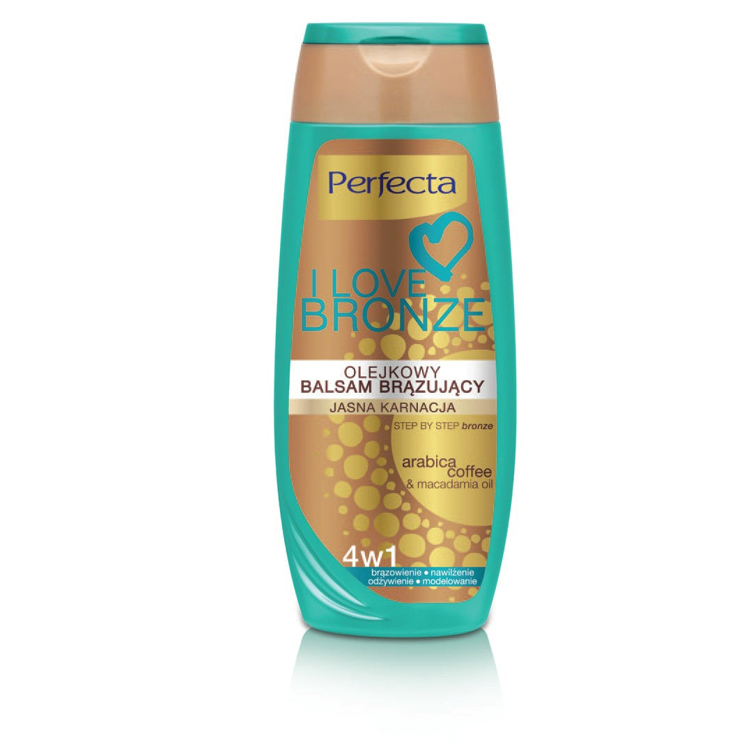PERFECTA I Love Bronze Bronzavimo balzamas aliejinis - šviesiai odai 250 ml