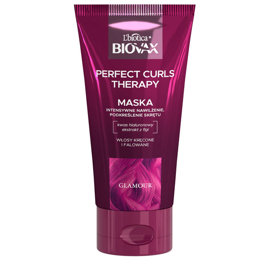 L'BIOTICA BIOVAX Glamour Intensyviai Drėkinanti Maska Tobuliems Garbanoms