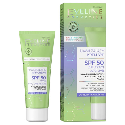 EVELINE Veido terapija Profesionalus drėkinamasis kremas SPF 50 30 ml