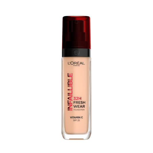 LOREAL Infaillible 32H Fresh Wear Ilgalaikis makiažo pagrindas 110 Rose Vanilla 30 ml