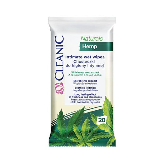 CLEANIC Intymios higienos servetėlės Naturals Hemp 1op.-20vnt