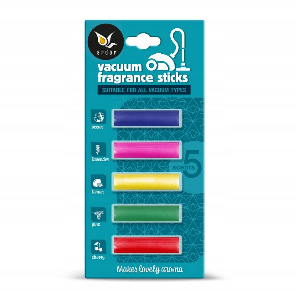 ARDOR kvapų įdėklai dulkių siurbliui (mix) 5 vnt.