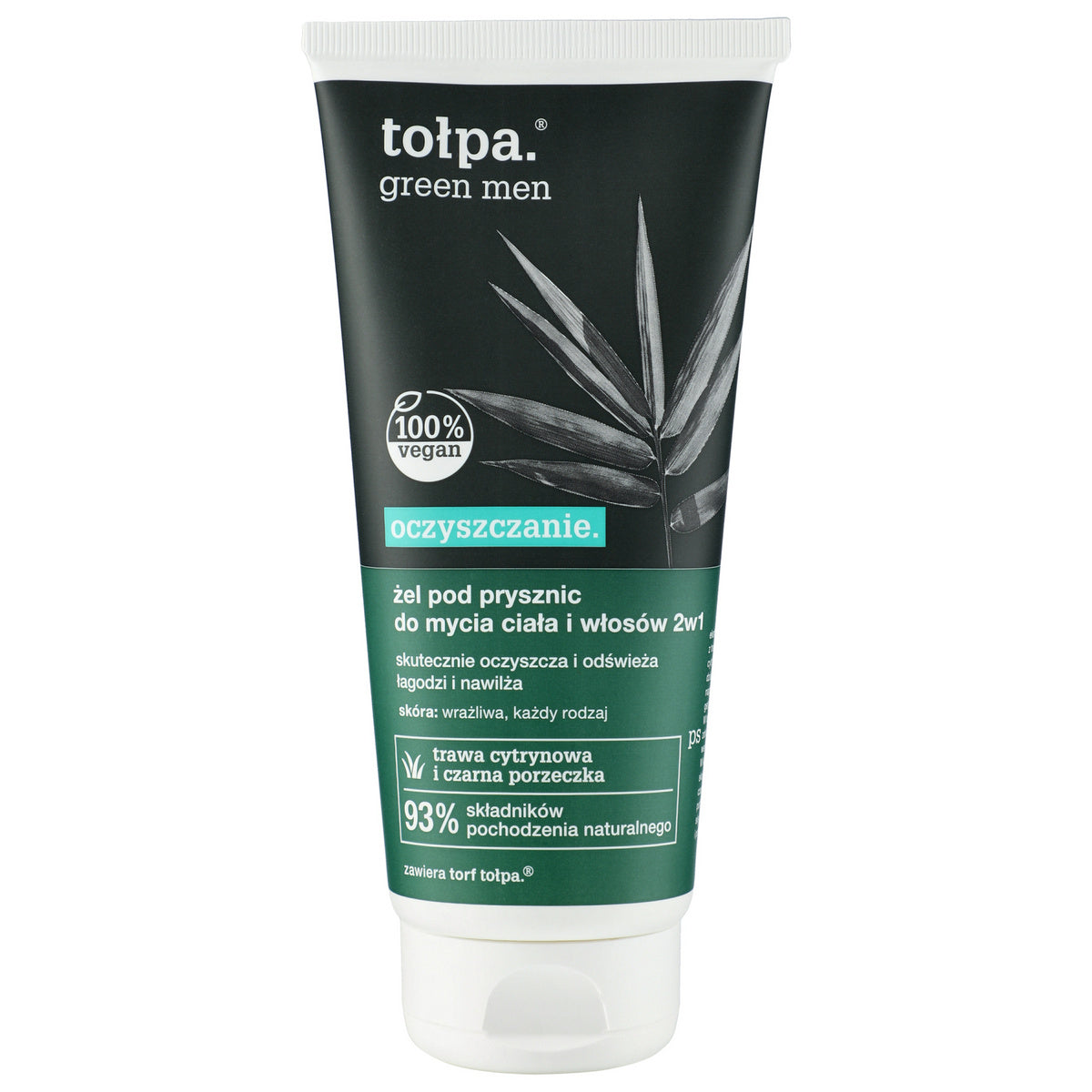 TOŁPA Green Dušo ir plaukų gelis 2in1 - valantis 200 ml