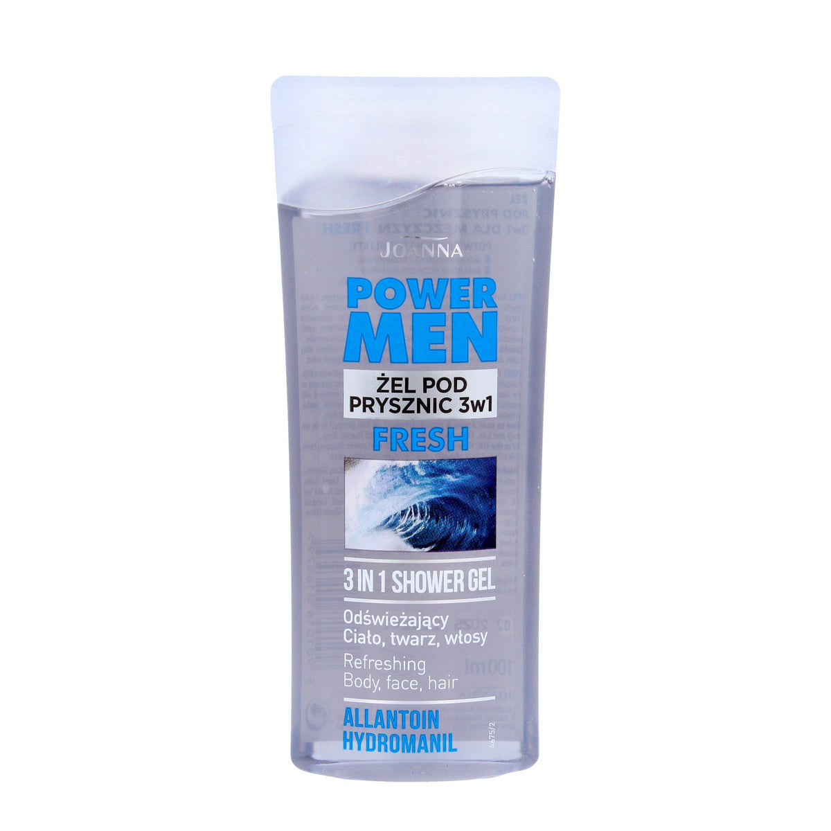 JOANNA Power Men 3w1 Fresh dušo gelis - Alantoinas ir Hydromanil