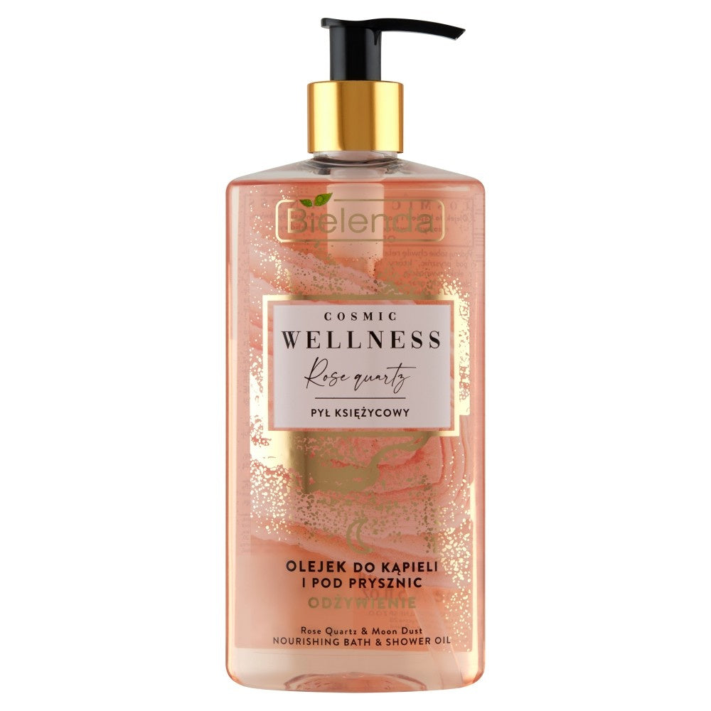 BIELENDA COSMIC WELLNESS Atstatantis aliejus voniai ir dušui Rose Quartz - Mėnulio Dulkės 250ml