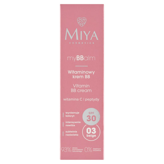MIYA myBBalm Vitamininis BB kremas SPF30 03 30 ml