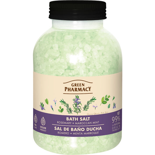 Žolelių vaistinė Druskos voniai Rozmarinas ir Maroko Mėta 1000 g