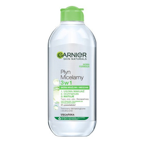 GARNIER Essentials Micelinė priemonė normaliai ir mišriai odai 3w1 400ml