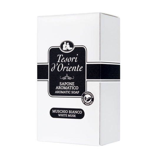 TESORI D'ORIENTE Aromatinis muilas plytelėje - Baltoji muskuso 125g