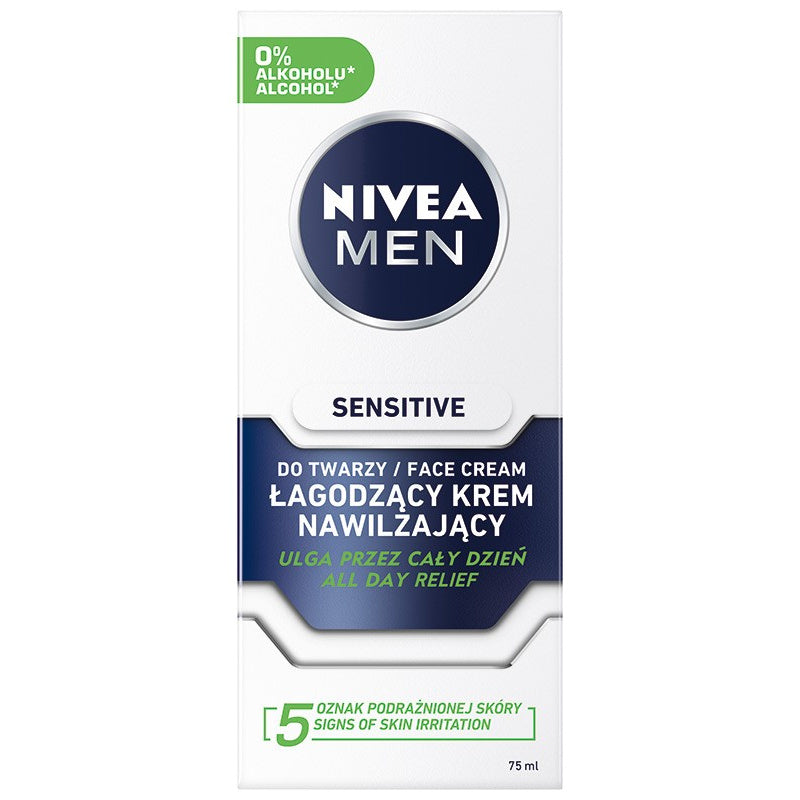 NIVEA MEN Drėkinamasis kremas veidui Sensitive 75 ml