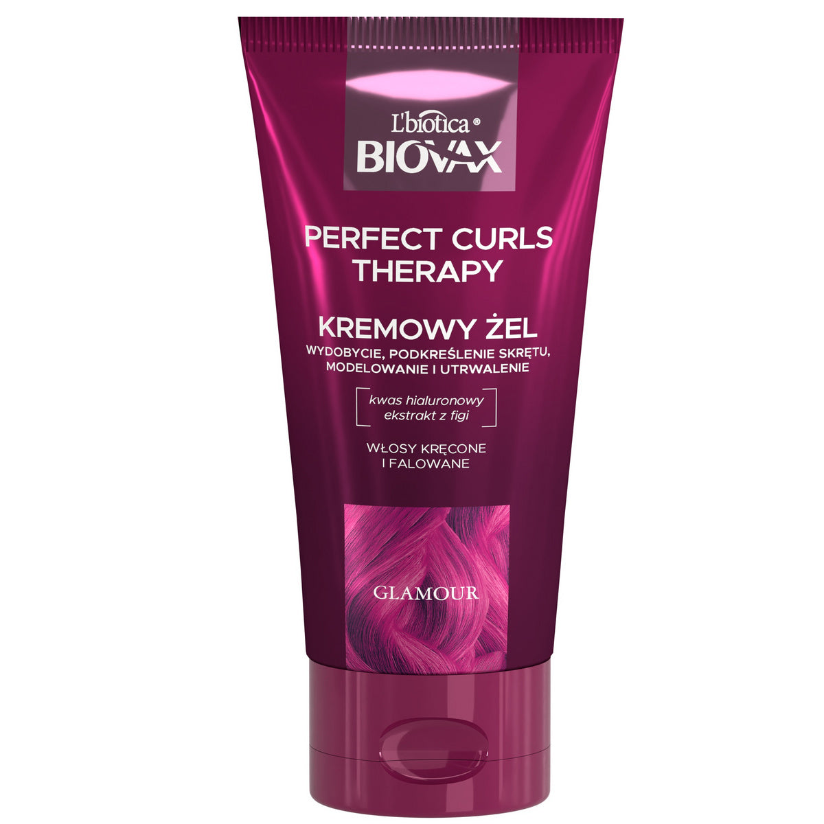 L'BIOTICA BIOVAX Glamour Kreminis Gelis Perfect Curls Therapy - garbanotiems ir banguotiems plaukams 150ml