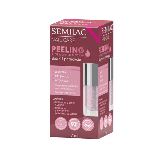 SEMILAC Nagų priežiūros šveitiklis odelėms ir nagams Aloe & Cherry blossom 7 ml