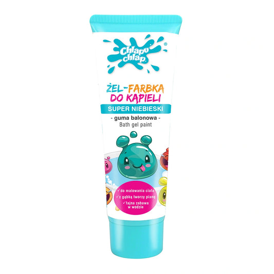 CHLAPU CHLAP Gelis-dažai voniai super mėlynas - gumos kvapas 88 ml