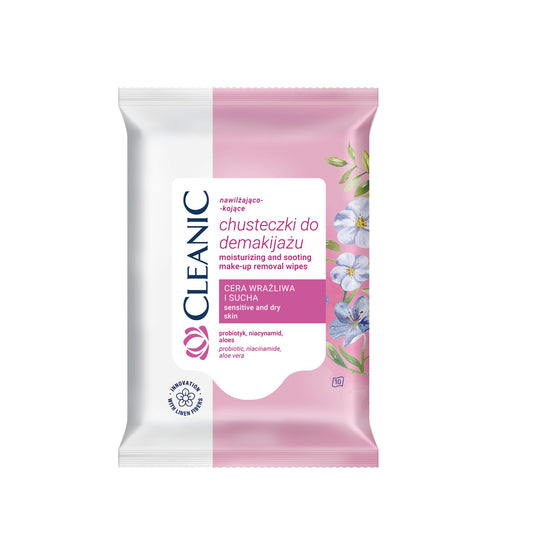 HARPER CLEANIC Makiažo valymo servetėlės jautriai ir sausai odai 10 vnt.