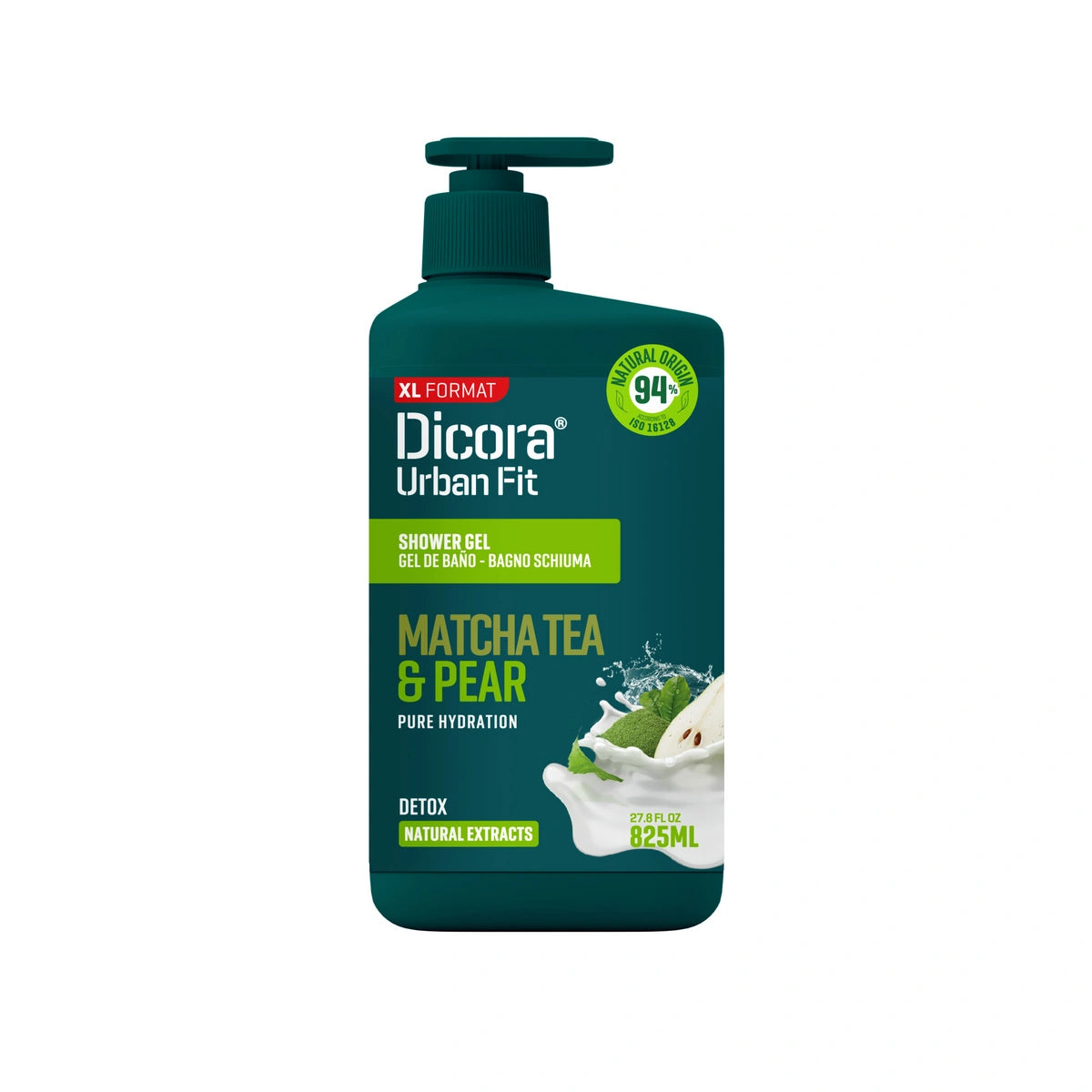 DICORA Dušo gelis su matcha arbata ir kriauše 825 ml