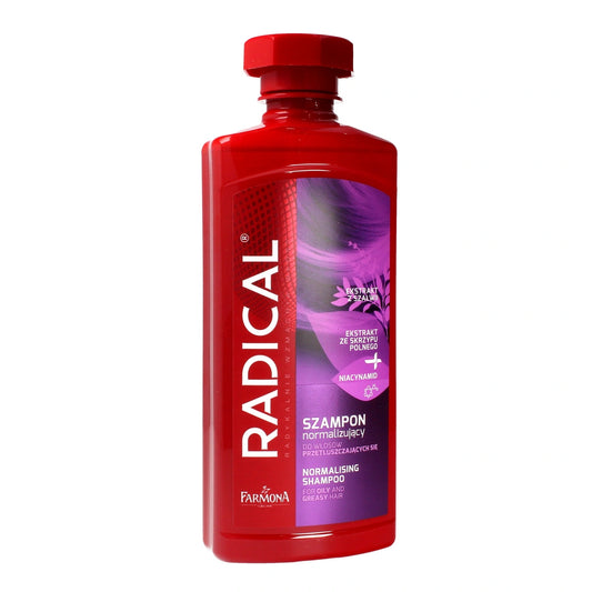 RADICAL Normalizuojantis šampūnas riebaluojantiems plaukams 400 ml