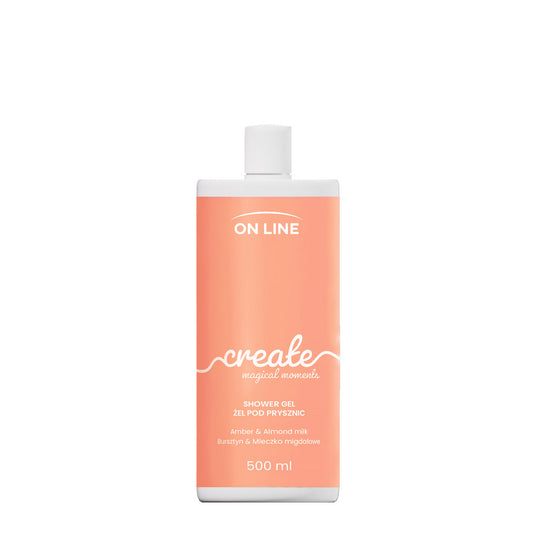 ON LINE Emocje Dušo gelis Create - gintaras ir migdolų pienelis 500 ml