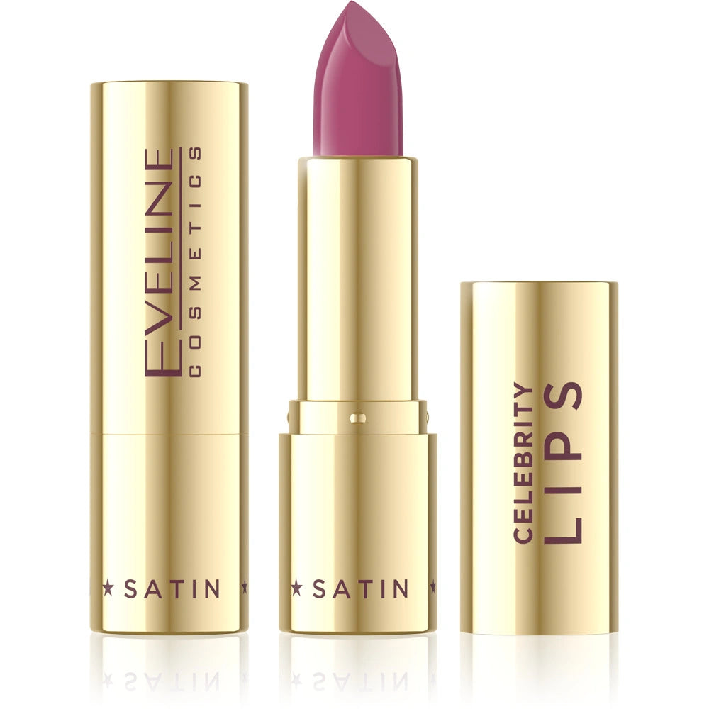 EVELINE Celebrity Lips Kreminė lūpų dažai su satino apdaila nr 429