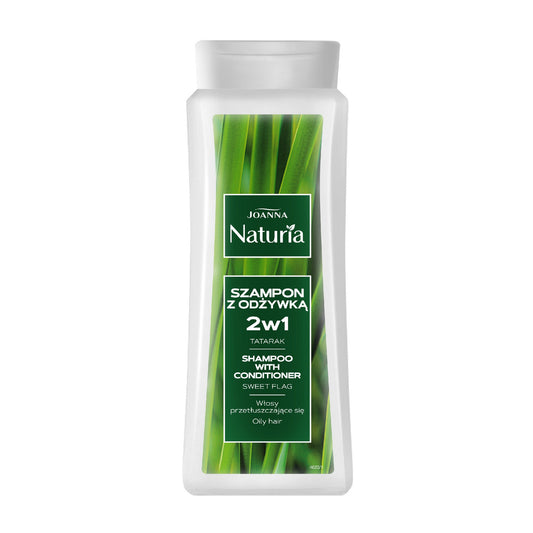 JOANNA Naturia Šampūnas su kondicionieriumi 2in1 riebaluojantiems plaukams - Tatarak 500 ml