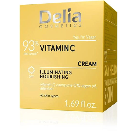 DELIA Vitamin C Veido kremas su šviesinamuoju poveikiu 50 ml