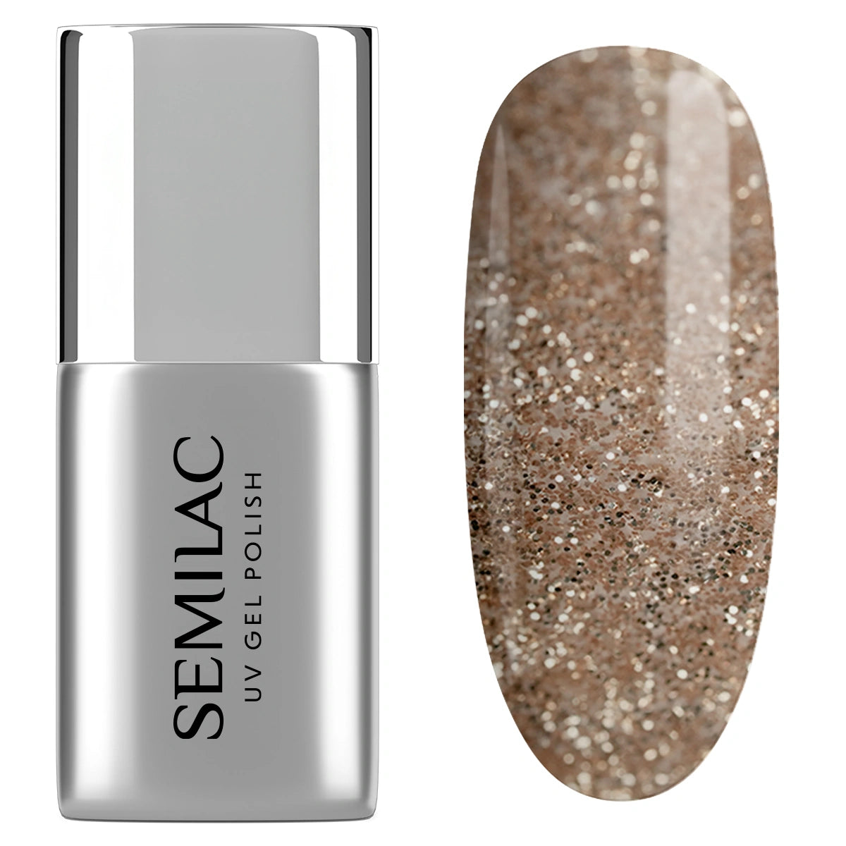 SEMILAC Top No Wipe Old Money Do Lakierów Hybrydowych T33 7 ml