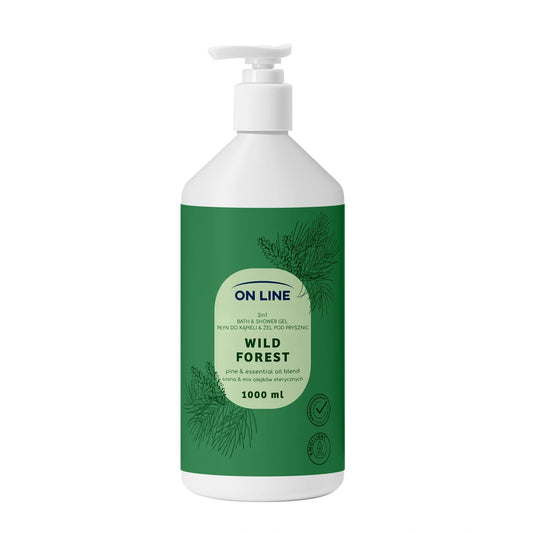ON LINE 2w1 vonios skystis ir dušo gelis Wild Forest 1000 ml