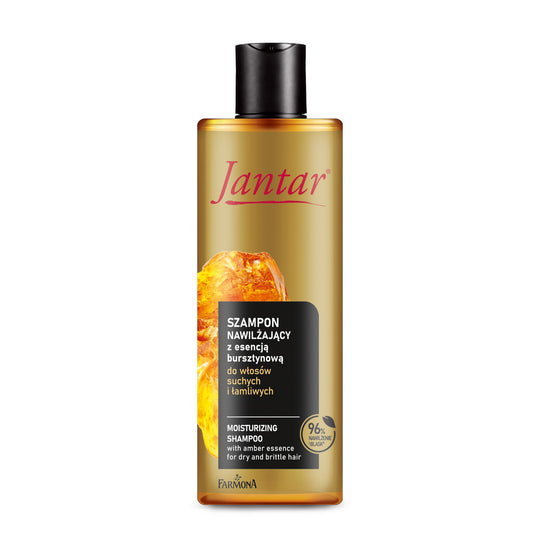JANTAR Drėkinamasis šampūnas su gintaro esencija sausoms ir lūžinėjančioms plaukams 300 ml