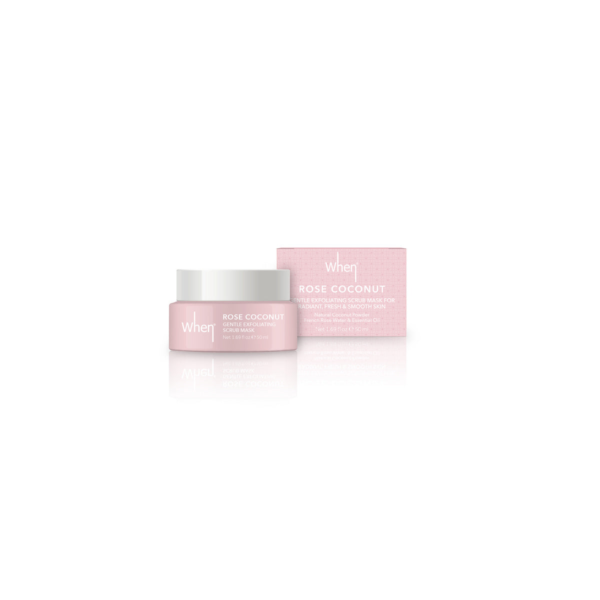 WHEN Rožių ir kokosų švelnus šveitiklis 50 ml