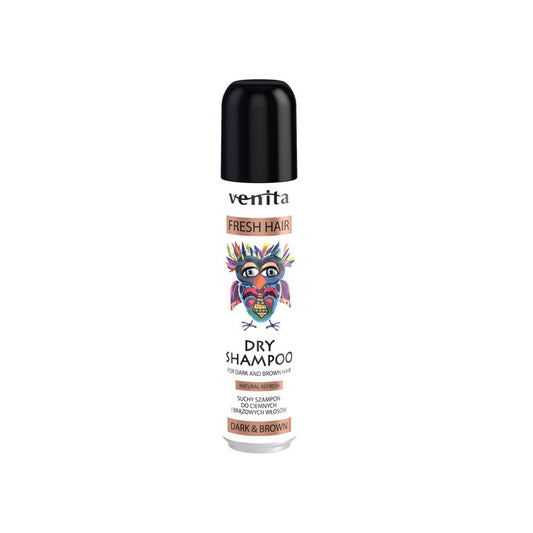 VENITA Fresh Hair Sausas šampūnas tamsiems ir rudems plaukams - Dark&Brown 75ml