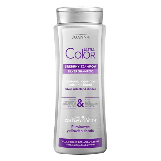 JOANNA Ultra Color Šampūnas - sidabriniai atspalviai šviesiems plaukams 400 ml