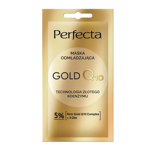 PERFECTA Veido atjauninanti kaukė Gold Q10 8 ml