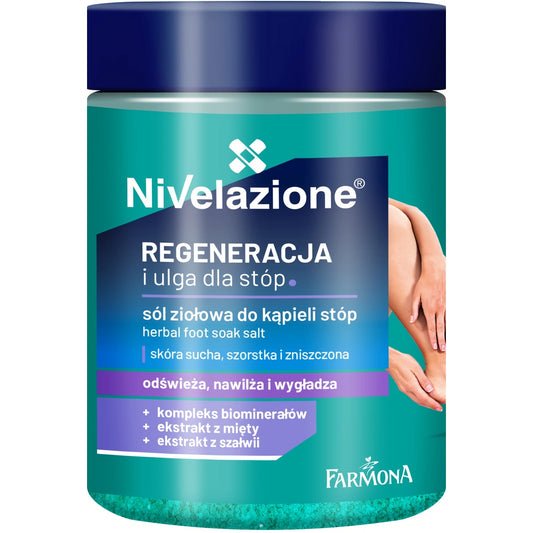 FARMONA Nivelazione Žolelių druska kojų voniai - regeneracija ir palengvėjimas kojoms 350 g