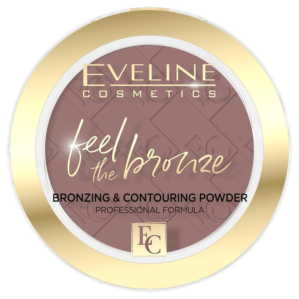 EVELINE Feel The Bronze Bronzantas kontūruojantis pudra nr 02 Chocolate Cake 4 g