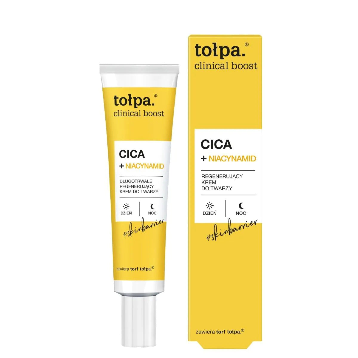 TOŁPA Clinical Boost Cica+ Niacynamid Ilgalaikis regeneruojantis veido kremas 40 ml