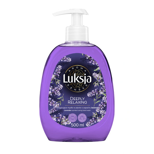 LUKSJA Aroma Senses Giliai Atpalaiduojantis Drėkinamasis Skystas Muilas su Levandų Kvapu 500 ml