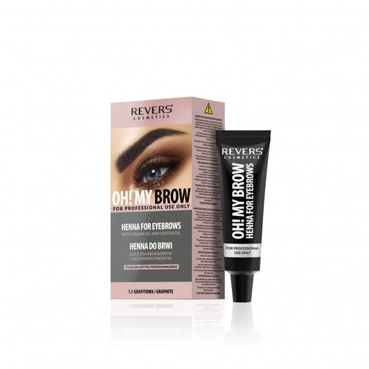 REVERS Oh! My Brow kreminė antakių henna - grafito spalvos