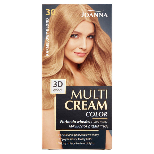 JOANNA Multi Cream Color Plaukų dažai nr. 30 Karamelinis Šviesus
