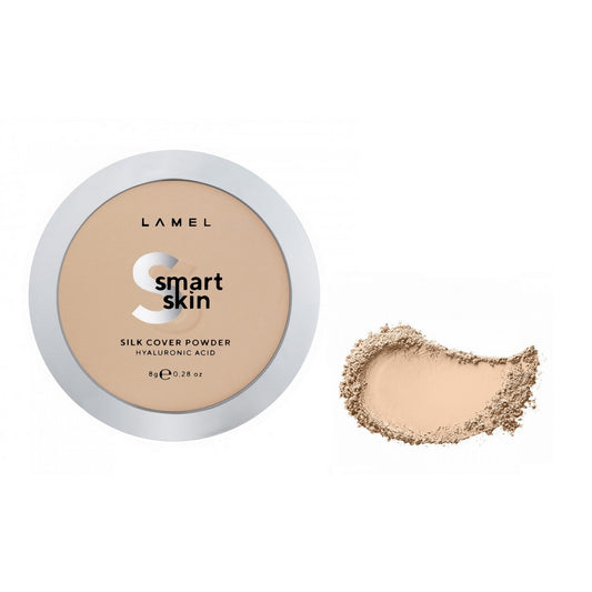 LAMEL Smart Skin Kompaktiškas pudras veidui Silk Cover nr 404 Sand 8g