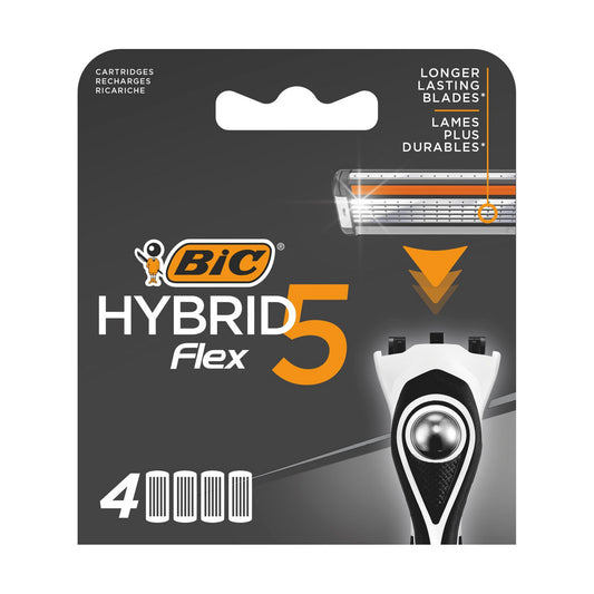 Bic System Įdėklai hibridinei skustuvei Hybrid Flex 5 Blister 1op.-4vnt