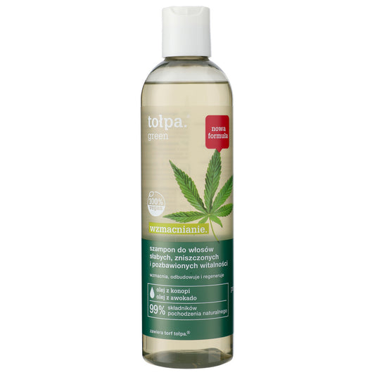 TOŁPA Green Stiprinantis šampūnas silpniems, pažeistiems ir be gyvybės plaukams 300 ml