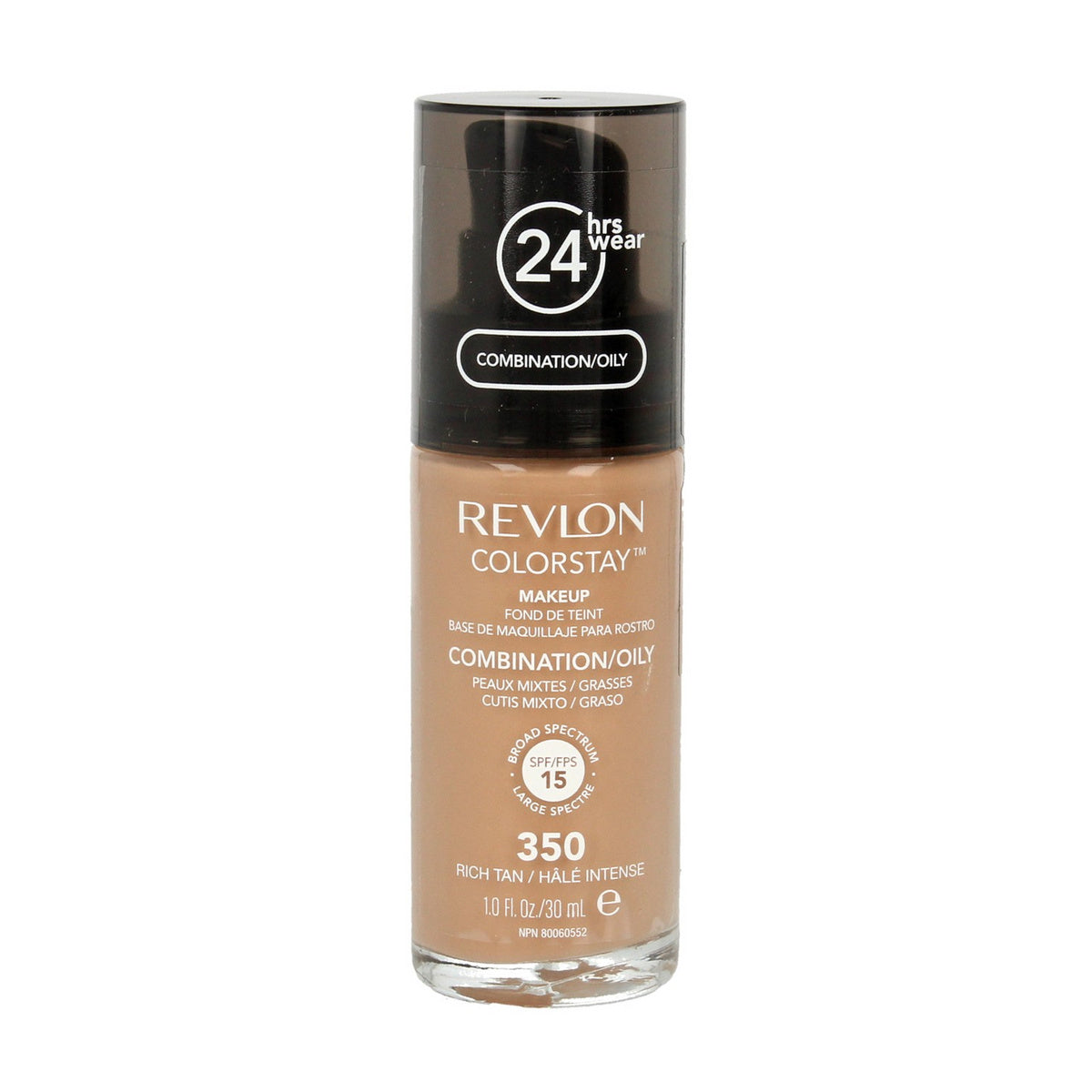 Revlon Colorstay 24H Longwear Makiažo pagrindas nr 350 Rich Tan - mišriai ir riebiai odai 30ml